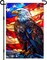 4th of July Patriotic Garden Flag for Outside 12×18 Inch Double Sided Memorial Day Independence Day Garden Flags with American Eagle Glass Style